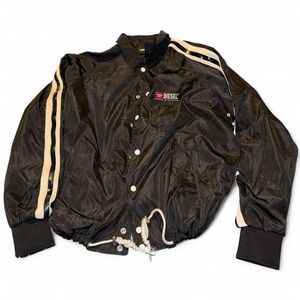 Diesel Black Jacket with Cream Accents